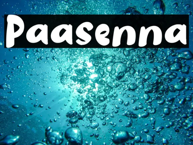 Paasenna Example 1
