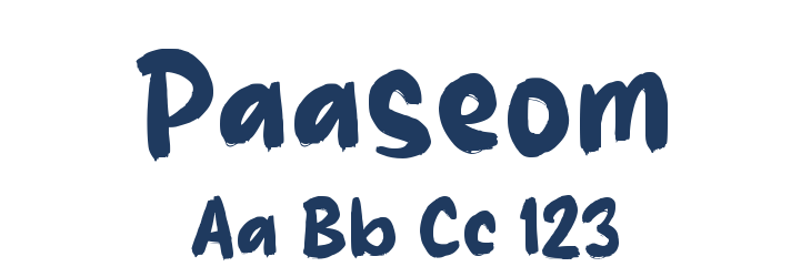 Paaseom Font Preview