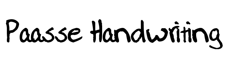 Paasse Handwriting Schriftart
