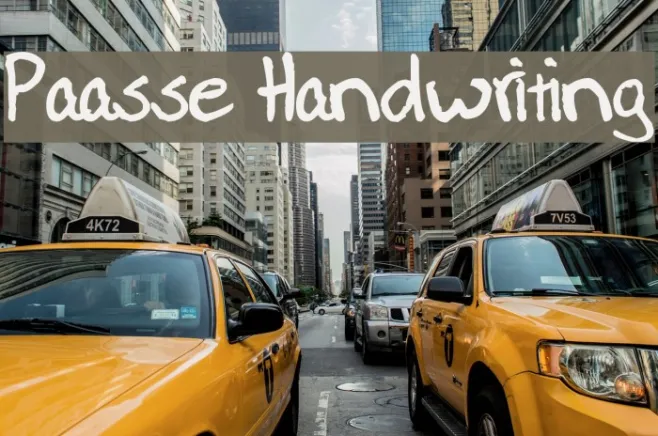 Paasse Handwriting Example 1