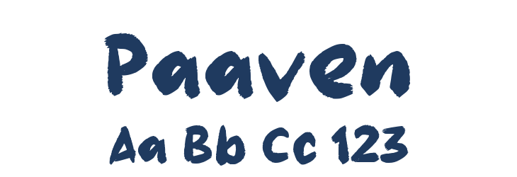 Paaven Font Preview