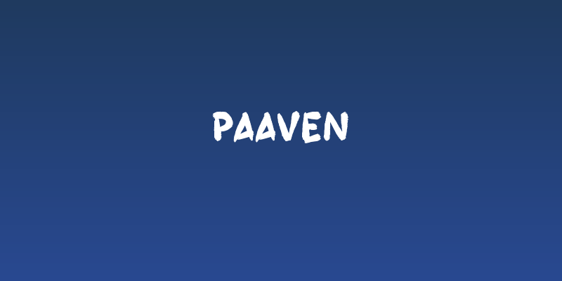 Paaven Social Header