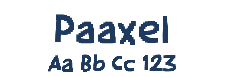 Paaxel Font Preview