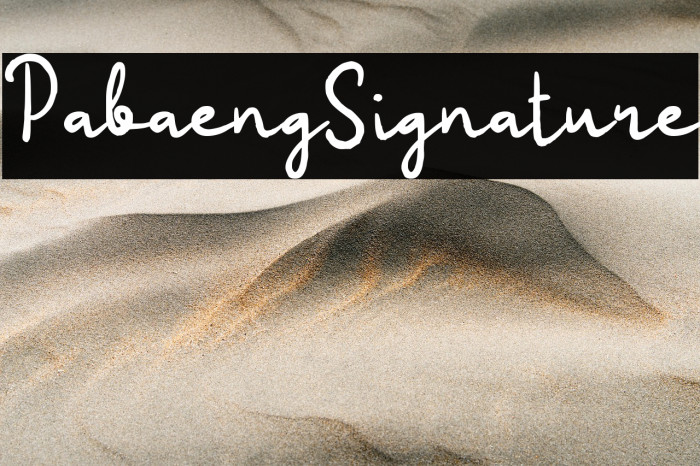 Pabaeng Signature Example 1