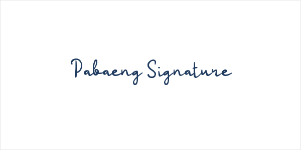 Pabaeng Signature Logo