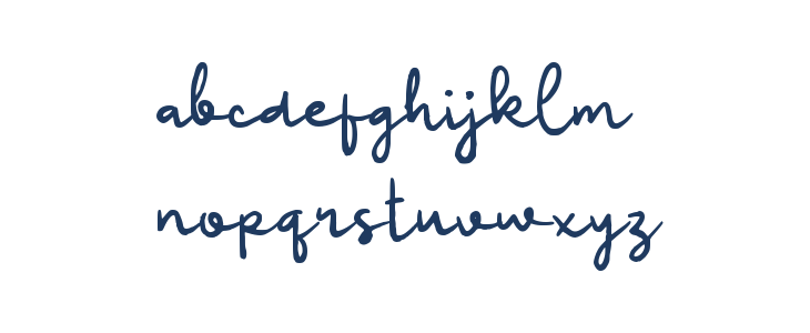 Pabaeng Signature Lowercase