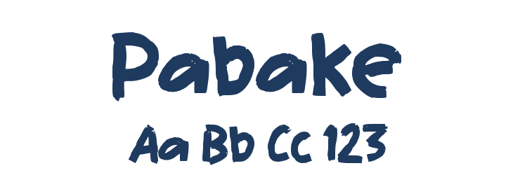 Pabake Font Preview