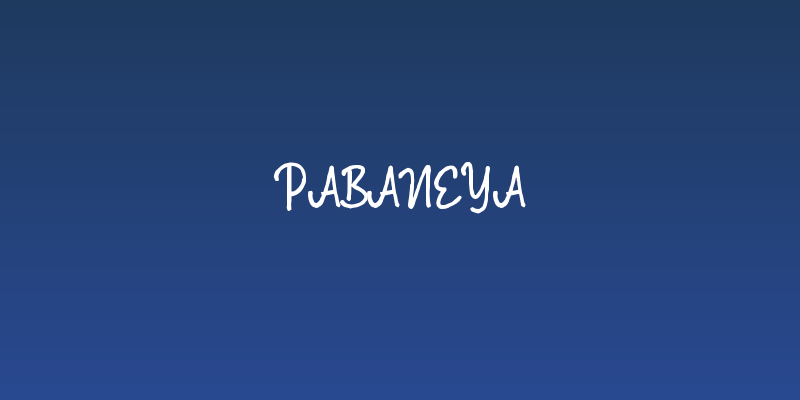 Pabaneya Social Header