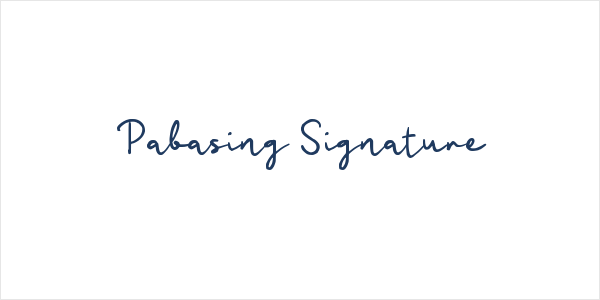 Pabasing Signature Logo
