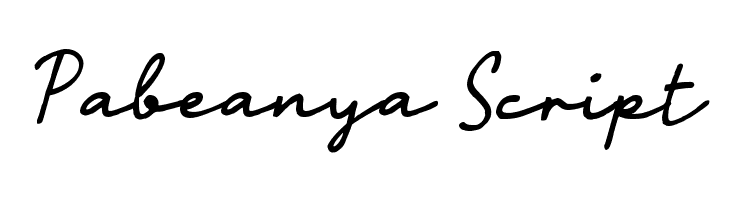 Pabeanya Script  Frei Schriftart Herunterladen