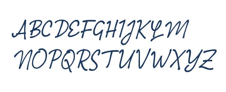 Pabeanya Script Uppercase