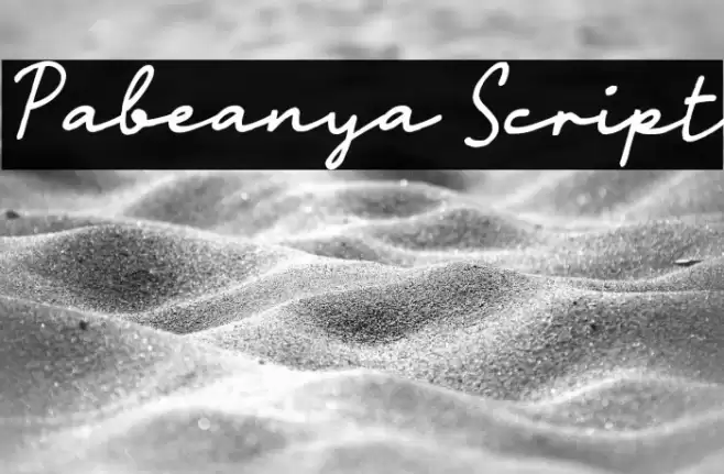 Pabeanya Script خط examples