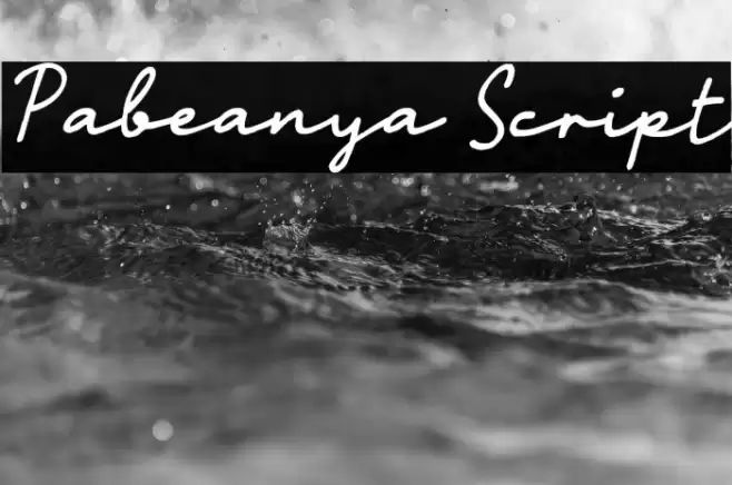 Pabeanya Script خط examples
