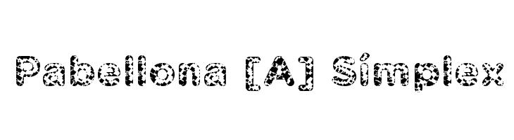 Pabellona [A] Símplex  नि: शुल्क फ़ॉन्ट्स डाउनलोड