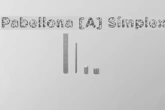 Pabellona [A] Símplex फ़ॉन्ट examples