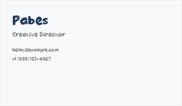 Pabes Business Card