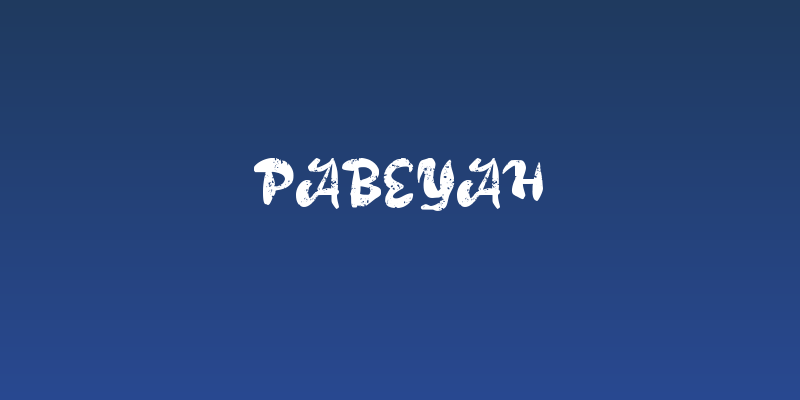 Pabeyah Social Header