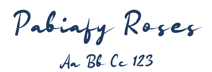 Pabiafy Roses Font Preview