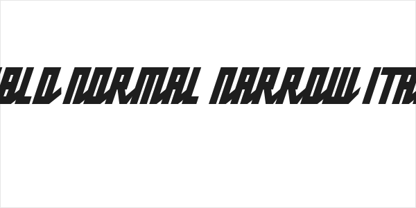 Pablo Normal Narrow Italic Logo
