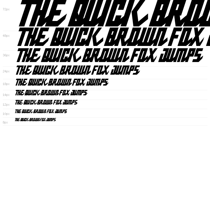 Pablo Normal Narrow Italic Waterfall