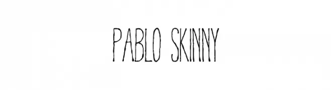 Pablo Skinny  नि: शुल्क फ़ॉन्ट्स डाउनलोड