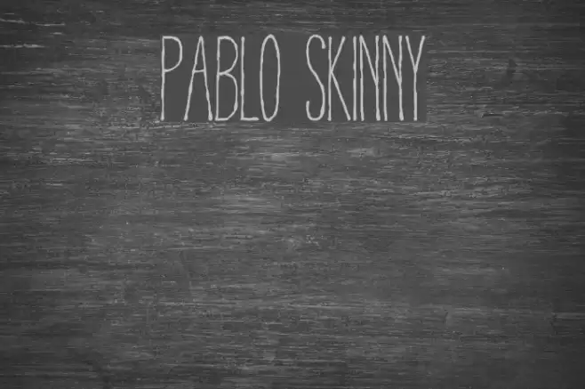 Pablo Skinny Шрифта examples
