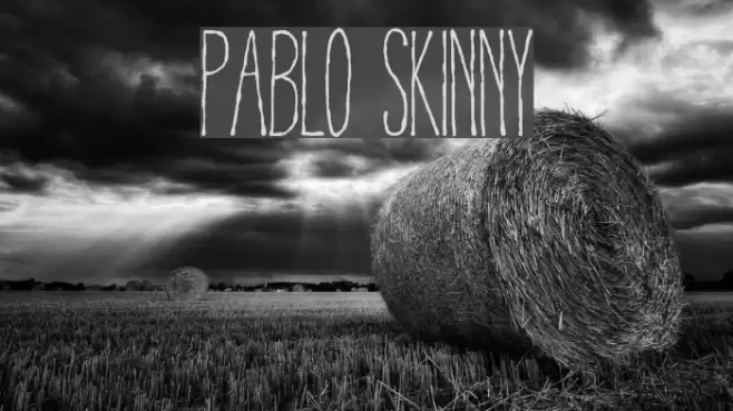 Pablo Skinny Шрифта examples