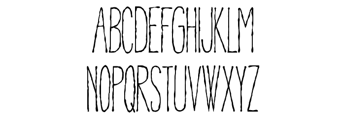 Pablo Skinny Font LOWERCASE
