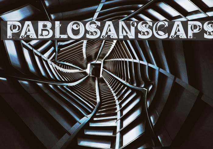 PabloSansCaps Font examples