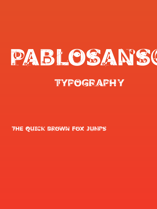 PabloSansCaps Poster