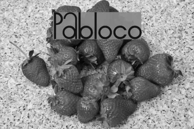 Pabloco Font examples