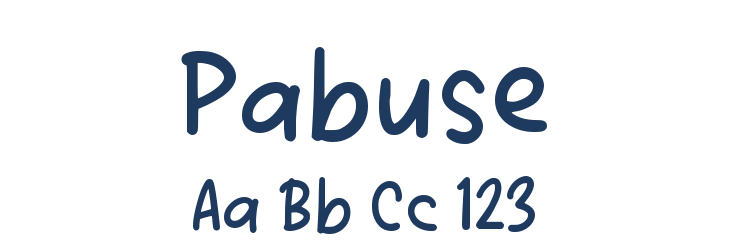 Pabuse Font Preview