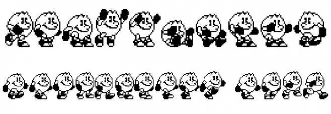 Pac-Man 2 The New Adventures Polices AUTRES CHARS