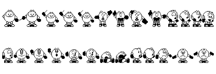 Pac-Man 2 The New Adventures Font LOWERCASE