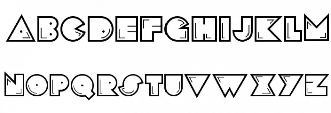 PacFont Good Schriftart Groß
