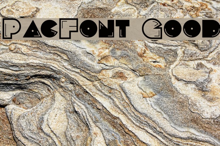 PacFont Good Font examples