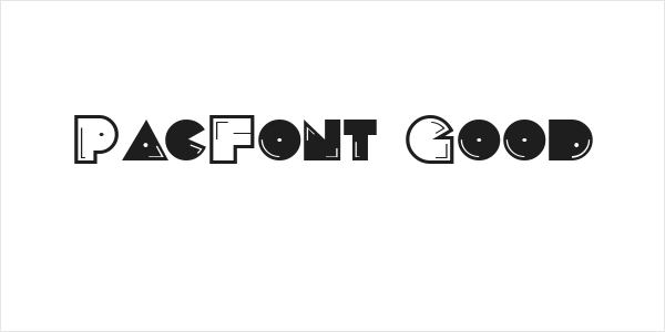 PacFont Good Logo