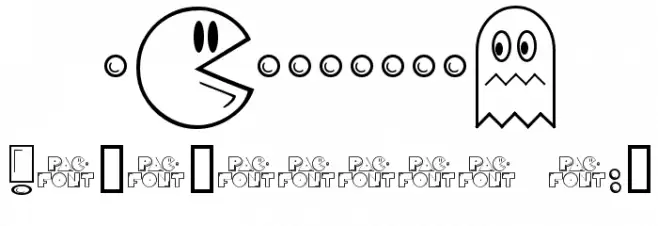 PacFont Fonte OUTROS PERSONAGENS