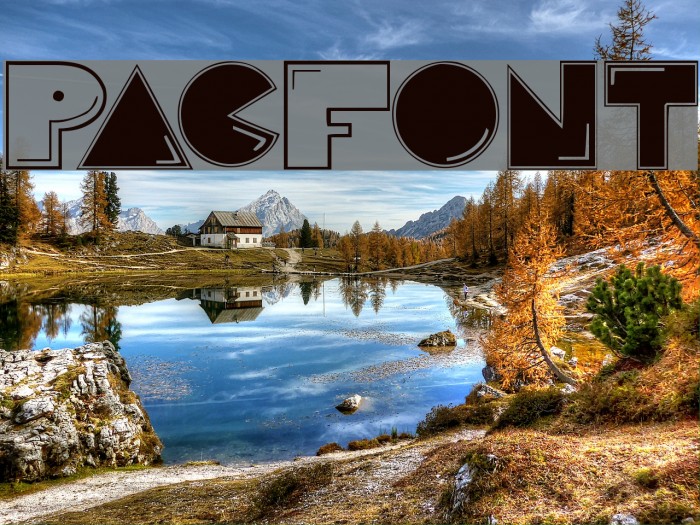 PacFont Font examples