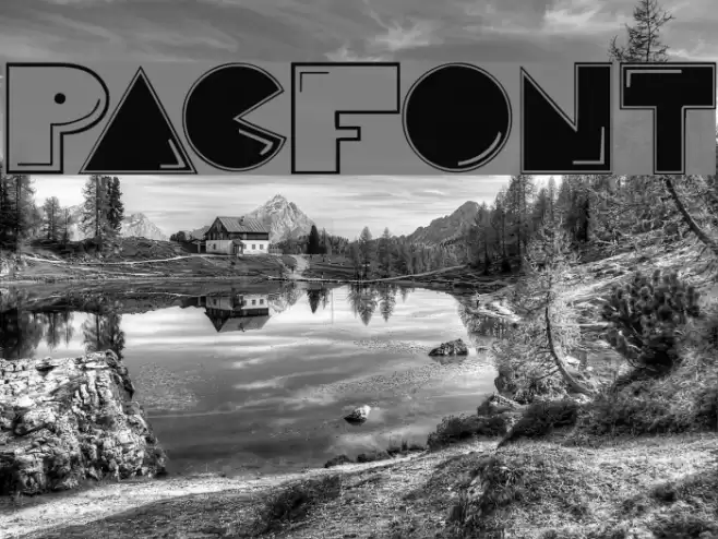 PacFont Fonte examples