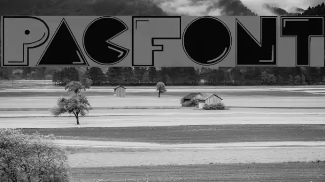 PacFont Fonte examples