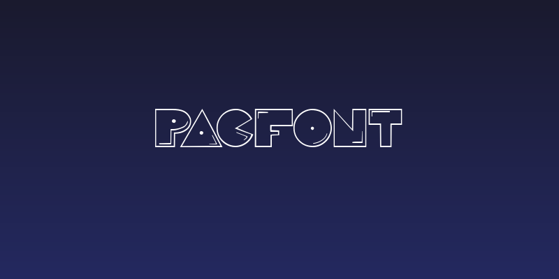 PacFont Social Header