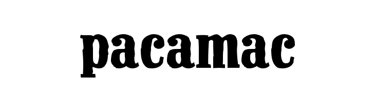 Pacamac  font caratteri gratis