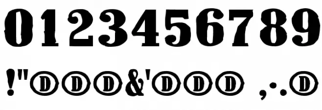 Pacamac Font OTHER CHARS