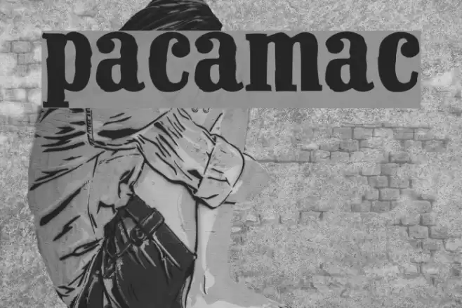 Pacamac Font examples