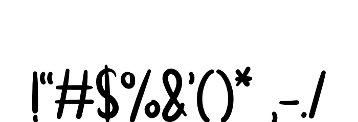Paceklik Font OTHER CHARS