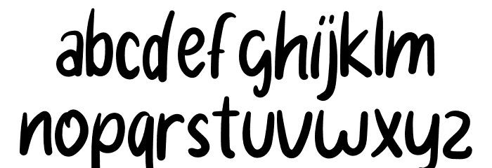 Paceklik Font LOWERCASE