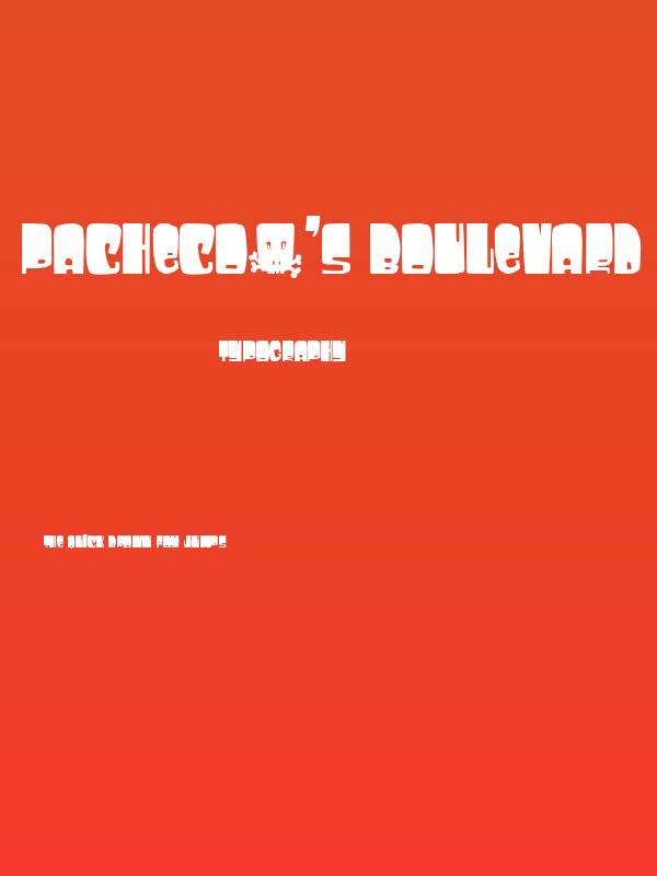 Pacheco's Boulevard Poster