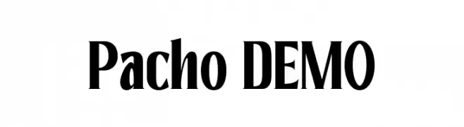 Pacho DEMO  Frei Schriftart Herunterladen