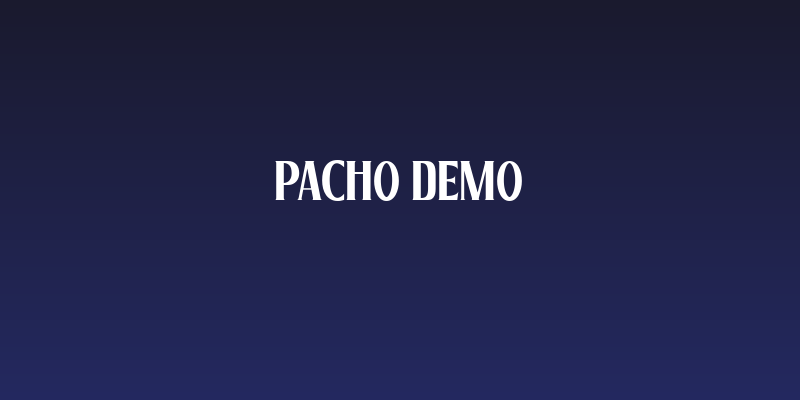 Pacho DEMO Social Header